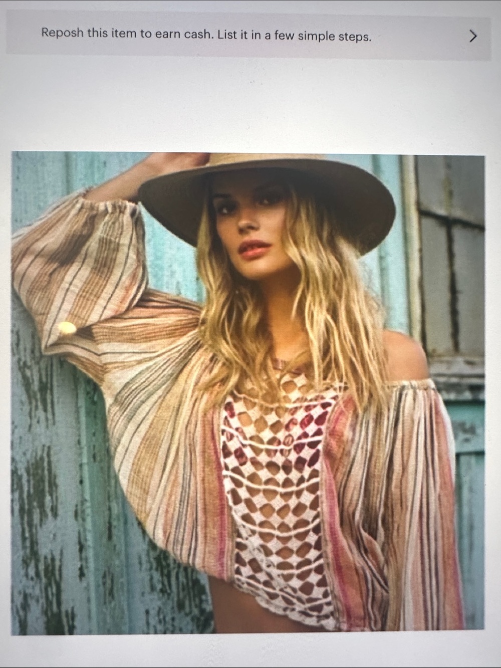 nwt Free People off shoulder top